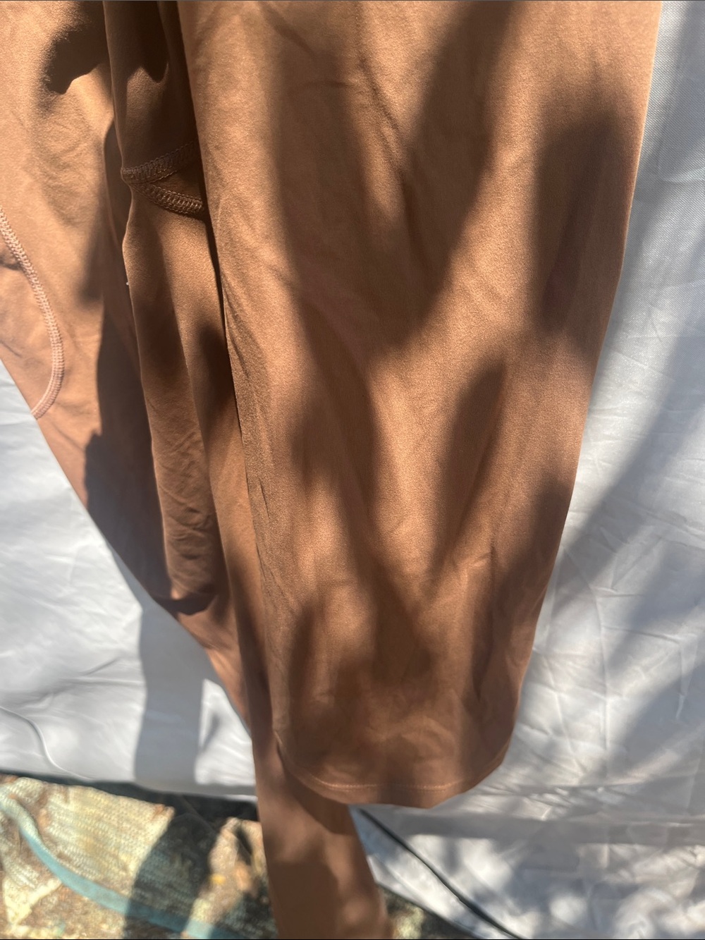 HALARA Brown High-Rise Flare Leggings - Picture 5 of 8